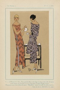 Bardzo paryski, 1923, nr 11: 5. - CZAS NA HERBATĘ. - Świetnie wyglądający... autorstwa Anonymous