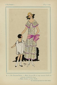 Bardzo paryski, 1923, nr 7: 9.- MOJA WIELKA SIOSTRA. - 1. Sukienka młodej dziewczyny... autorstwa Anonymous