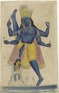 Inkarnacja Wamany (Trivikrama). autorstwa Anonymous
