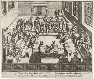 Zakaz głoszenia protestanckich kazań w Antwerpii, 1577 autorstwa Anonymous