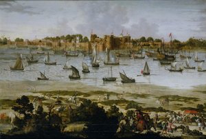Widok na port Surat (Gujarāt) autorstwa Anonymous