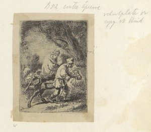 Lot do Egiptu: Mały talerz Recueil de Rembrandt przez HL Basana, 1807/1808, 65 (124) (tytuł serii) Recueil de quatre-vingt-cinq estampes originales (tytuł serii) autorstwa Anonymous