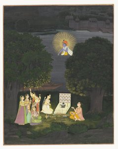 Kobietom wielbiącym Śiwę przerywa wizja Krishna