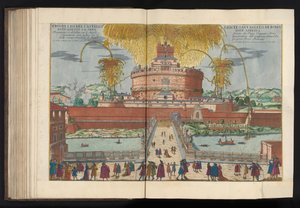 Fajerwerki na Zamku Świętego Anioła Prospectus del Castello e Ponte Sant