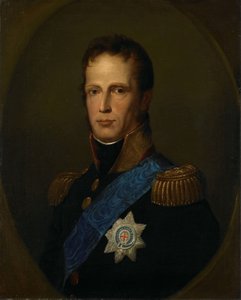 Wilhelm I, Suwerenny Książę Zjednoczonych Niderlandów, późniejszy król Niderlandów autorstwa Anonymous