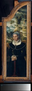 Skrzydło tryptyku z portretem Elisabeth Canneel autorstwa Anonymous