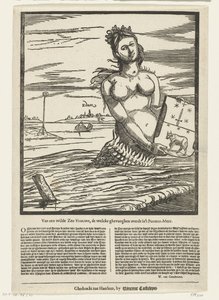 Syrenka z Edamu, 1403 Od dzikiej Pani Morskiej, welcke ghevanghen nie było w Purmer-Meer (tytuł na obiekcie) autorstwa Anonymous