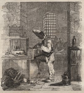 Siła robocza w Brześciu Bagnym w XIX wieku. Grawer „Historia skazanych od ich powstania do dnia dzisiejszego” (1877) autorstwa Pierre