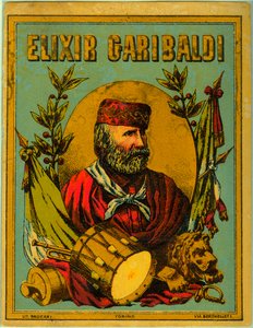 Reklama Elixir Garibaldi, z portretem włoskiego patrioty autorstwa Anonymous Anonymous