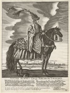 Ahmet III - Sułtan Ahmed III (1673-1736) - Anonim - 1710 - Miedzioryt - 37,5x28 - Kolekcja prywatna autorstwa Anonymous Anonymous