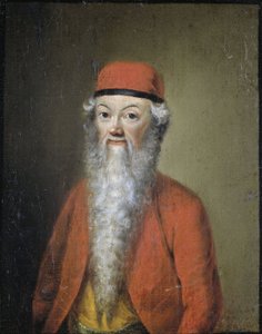 Karykatura Jean-Etienne Liotarda, ok.1752-1800 (olej na panelu) autorstwa Anonymous Anonymous
