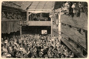 Uroczystość nabożeństwa katolickiego w Porrentruy w Szwajcarii w 1874 roku, po zdjęciu. Grawer w „Les Missions Catholiques au XIXeme Siecle” Louis-Eugene (Louis Eugene) Louvet. prywatna kolekcja. autorstwa Anonymous Anonymous