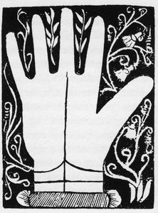 Chiromancia - Linia Saturna - Grawer 1545 w „Sztuce Chyromancji” Andre Corvo - kolekcja prywatna autorstwa Anonymous Anonymous