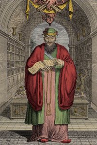 Konfucjusz (551-479) p.n.e. grawerowanie - Konfucjusz (lub Kong Fu Zi lub KongZi) (551-479 pne). autorstwa Anonymous Anonymous
