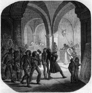 Zniszczenie grobowców królewskich monarchii francuskiej w kościele Saint-Denis autorstwa Anonymous Anonymous