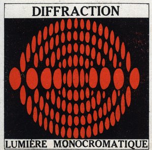 Dyfrakcja: światło monochromatyczne. Anonimowa ilustracja z 1925 r. Ze zbiorów prywatnych. autorstwa Anonymous Anonymous