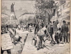 Wyświetlacz w okresie wyborczym we Francji. Grawer w „Le Petit Parisien”” w dniu 20.08.1893 r. autorstwa Anonymous Anonymous