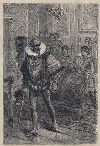 Don Gaspare z Aversy, hrabia Procida - grawer z „Lucrezia Borgia”” Oscara Pio - 1883 autorstwa Anonymous Anonymous