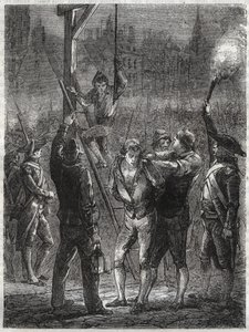 Egzekucja Thomasa de Mahy (1744-1790), markiza de Favras - Paryż, 19 lutego autorstwa Anonymous Anonymous