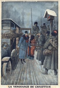I wojna światowa 1914-1918 (wojna 14-18). Denonce przez swojego kierowcę, który chciał pomścić swoje maltretowanie, austriacki generał Skarbonowicz zostaje wzięty do niewoli w obozie rosyjskim. W „” Le Petite Journal”, 20.02.1916. Prywatna kolekcja autorstwa Anonymous Anonymous