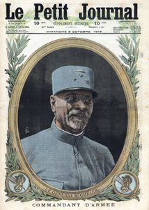I wojna światowa 1914-1918 (wojna 14-18). Portret generała Josepha Alfreda Michelera (1861-1931) w „Le Petit Journal”, 8.10.1916 autorstwa Anonymous Anonymous