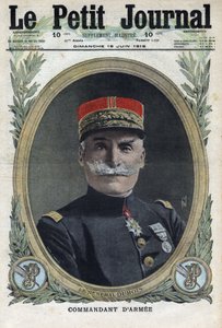 I wojna światowa 1914-1918 (wojna 14-18). Portret francuskiego generała Pierre