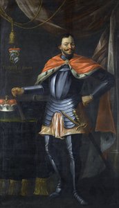 Fryderyk V du Palatinat (Fryderyk V de Wittelsbach Simmern, książę elektor et hrabia palatyn du Rhin, król Bohemy) - Fryderyk V (1596-1632), elektor palatyn - Anonim - ok. 1930 r. 1620-1630 - Olej na płótnie - 239x140 - Kolekcja prywatna autorstwa Anonymous Anonymous