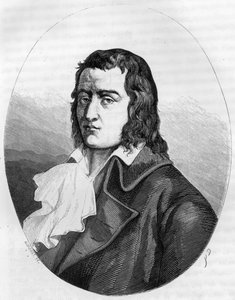 Rewolucja Francuska: „”Portret Francois Babeuf dit Gracchus (1760-1797) Rewolucjonista francuski – Grawerowanie z 1863 r. w „”Le Livre Rouge - Histoire De L