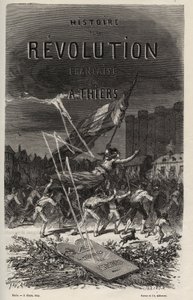 Frontyspis z 1866 r. „Historii rewolucji francuskiej” Adolphe Thiers. Prywatna kolekcja. autorstwa Anonymous Anonymous