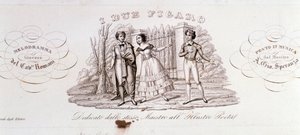 Frontyspis I due Figaro, dzieło Alessandro Speranza autorstwa Anonymous Anonymous