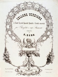 Frontyspis zbioru partytur Giuseppe Verdi autorstwa Anonymous Anonymous