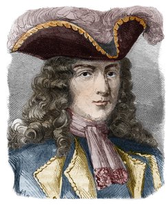 Jean-Bernard Louis de Saint Jean, baron de Pointis (1645-1707), francuski admirał i korsarz. Rycina XIX wieku. Prywatna kolekcja. autorstwa Anonymous Anonymous