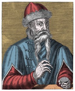 Johann Gutenberg, niemiecki drukarz i złotnik autorstwa Anonymous Anonymous