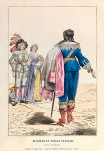 Pan i szlachta Francuzi w XVI wieku - Pan i szlachta XVI wiek - kolekcja prywatna autorstwa Anonymous Anonymous