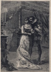 Lucrezia Borgia ze swoim pierwszym mężem Giovanni Sforza d