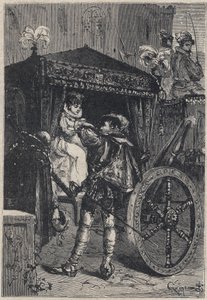 Lucrezia Borgia ze swoim pierwszym mężem Giovanni Sforza d