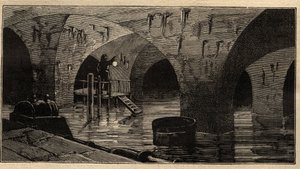 Zbiornik Menilamount - Paryż - 1890 - grawerowanie 1890 autorstwa Anonymous Anonymous