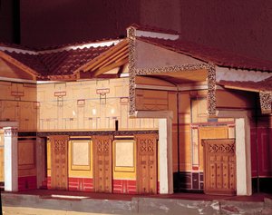 Miniatura Domu Tragicznego Poety w Pompejach. autorstwa Anonymous Anonymous