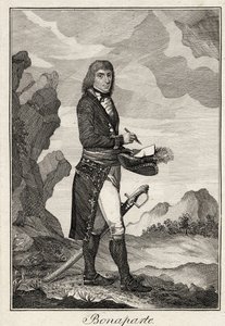 Napoleon Bonaparte - Anonim - 1797 - Miedzioryt - 16,2x11,1 - Kolekcja prywatna autorstwa Anonymous Anonymous