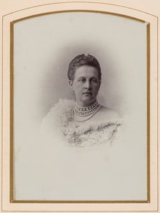 Olga Constantinovna de Russie, reine des Hellenes - Portret wielkiej księżnej Olgi Constantinovna Rosji (1851-1926), Anonim . Zdjęcie albuminy. Prywatna kolekcja autorstwa Anonymous Anonymous