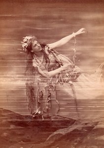 Śpiewaczka operowa Lilli Lehmann (1848-1929) jako Woglinde w operze Das Rheingold Richarda Wagnera. Bayreuth autorstwa Anonymous Anonymous