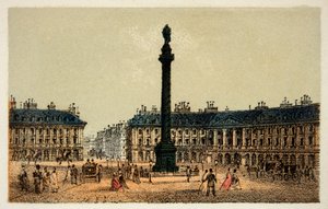 Paryż 1874: The Place Vendome, kolekcja prywatna autorstwa Anonymous Anonymous