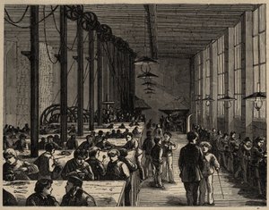Paryż, Miejska Szkoła Zawodowa Diderot - rycina 1890 autorstwa Anonymous Anonymous
