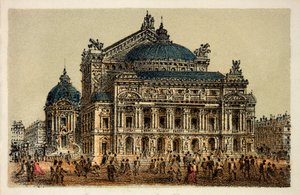 Paryż 1874: Nowa Opera (opera garnier), kolekcja prywatna autorstwa Anonymous Anonymous
