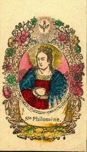 Pobożny obraz: Św. Filomena (odbitka episkopalna) autorstwa Anonymous Anonymous