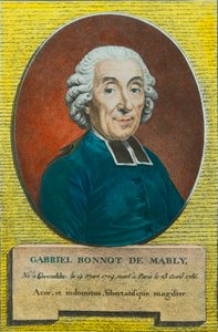 Portret opata Gabriela Bonnot de Mably (1709-1785) filozofa i prekursora utopijnego socjalizmu, kolekcja Privee autorstwa Anonymous Anonymous