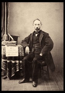 Portret Francesco Crispi (1818-1901) włoskiego męża stanu w 1863 r. ©Lee/leemage autorstwa Anonymous Anonymous