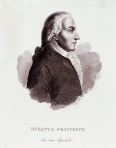 Portret Francesco Durante (1684-1755) włoskiego kompozytora Po malowaniu. 19 wiek. Prywatna kolekcja mediolańska autorstwa Anonymous Anonymous