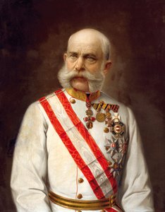 Portret Franciszka Józefa I Austriackiego - Anonimowy. olej na płótnie, ok. 1910. Kolekcja prywatna
