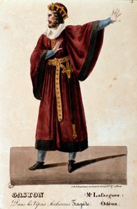 Portret Gastona w interpretacji Lafarguesa w operze Nieszpory sycylijskie (I vespri siciliani) Giuseppe Verdiego autorstwa Anonymous Anonymous